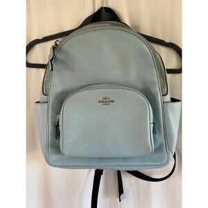 Coach Court Pebbled Leather Backpack Purse Medium Size